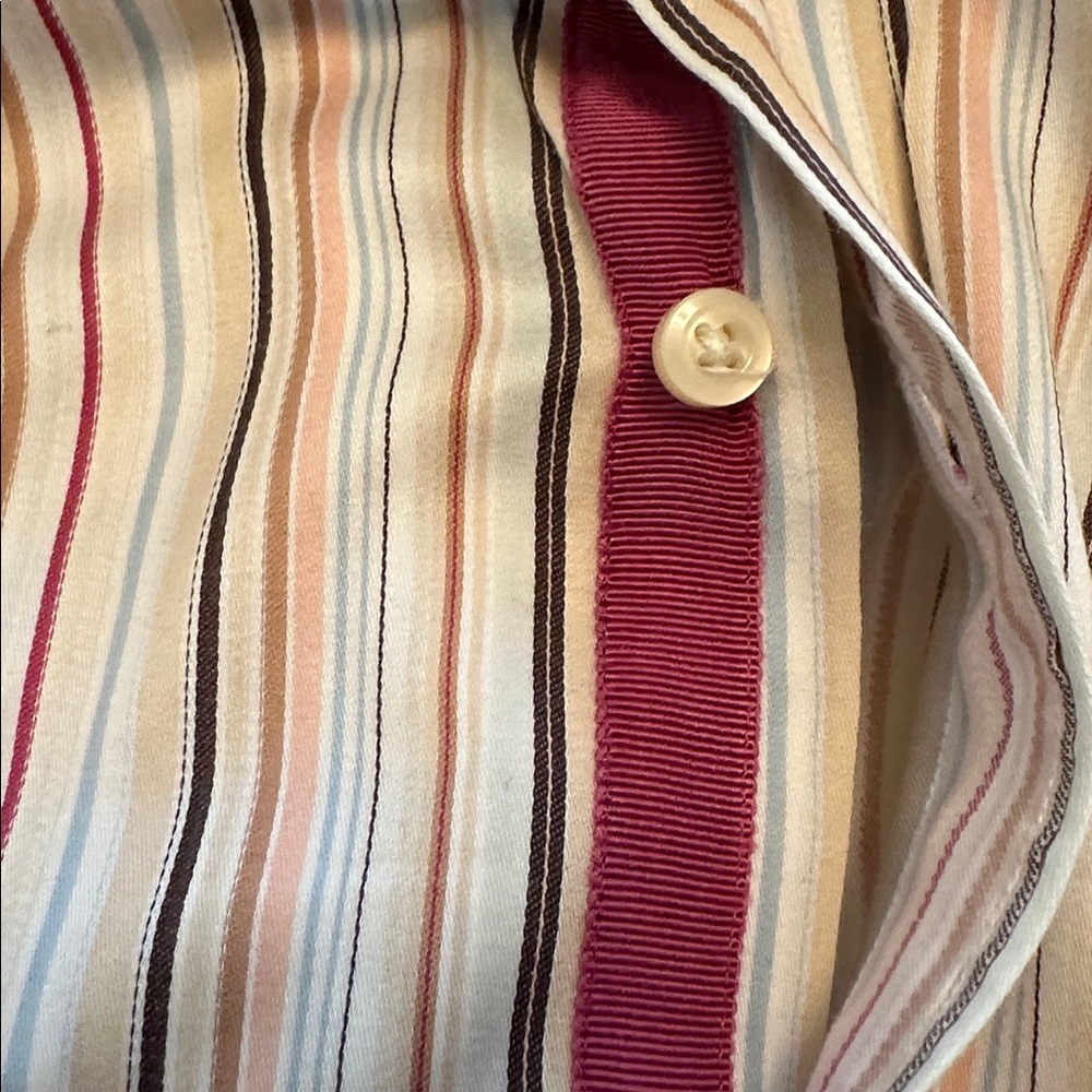 Thomas Dean Striped Men’s Dress Shirt Large - Picture 2 of 7